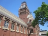 Harvard's Graduation Hall outside