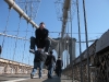 Jumping Dome auf der  Brooklyn Bridge